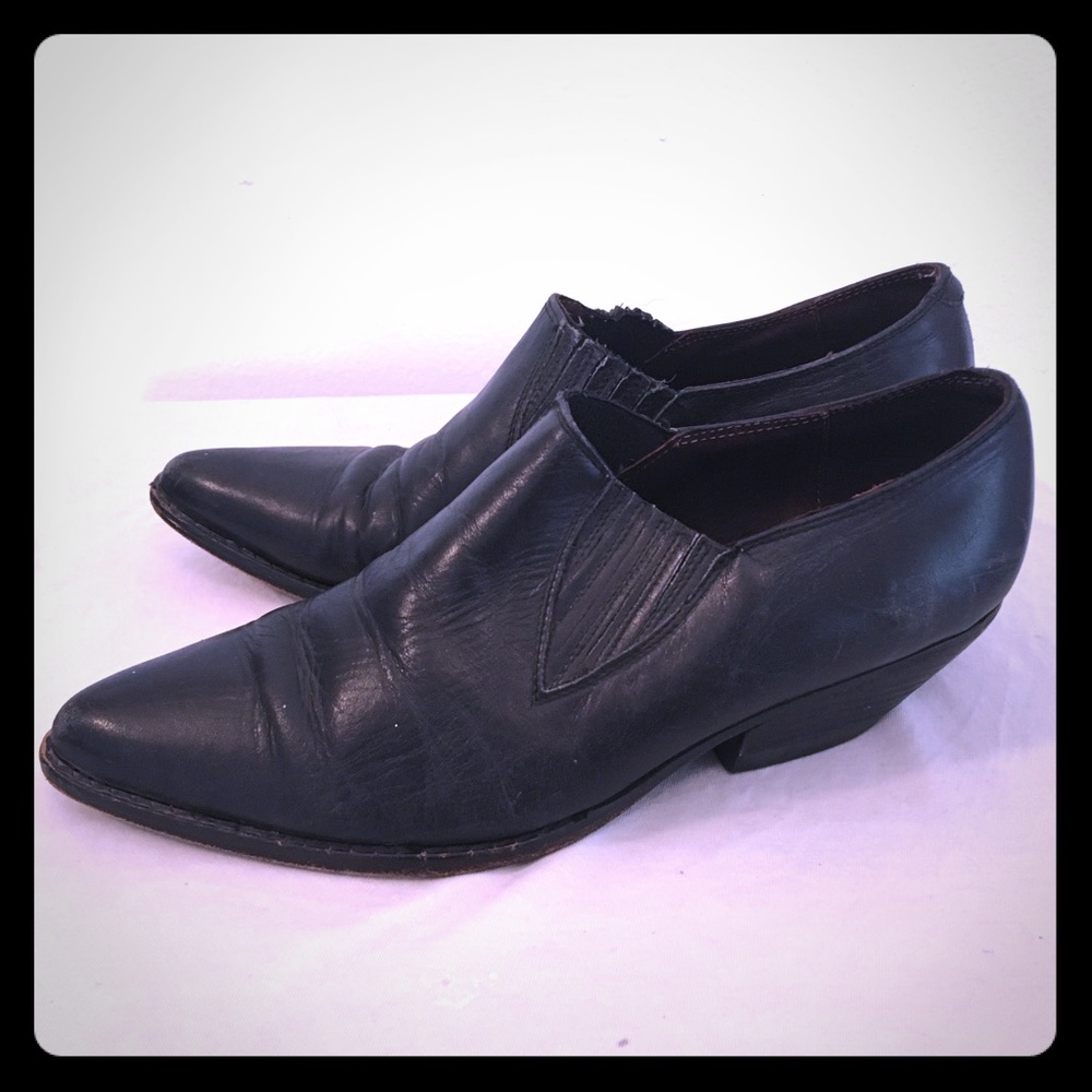 GUESS by Georges Marciano Leather Ankle Boots